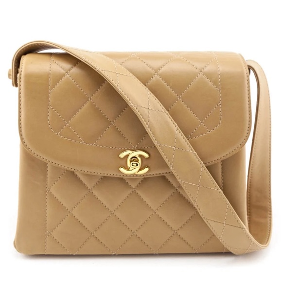 SOLD - Chanel Vintage Diana Lambskin Shoulder Bag - Picture 16 of 16